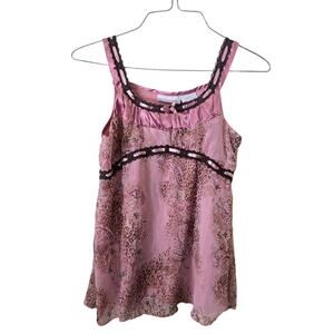 Mary-Kate and Ashley Pink Boho Y2K Tank Top Blouse Women’s extra small